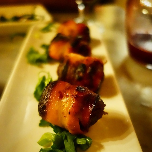 Buceo 95 - Upper West Side - NYC – Dátiles – bacon wrapped dates stuffed with a chorizo goat cheese emulsion