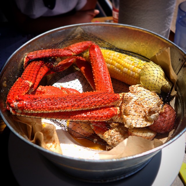 Baird spicy boil at Joes Crab Shack in Clifton, NJ