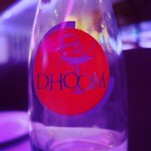 Dhoom - Secaucus, NJ – Nice personalize water bottles they have at the tables