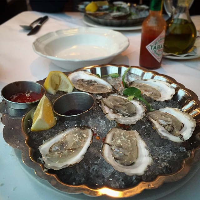 Bareli’s – Secaucus NJ – Cape May Oysters with horseradish, cocktail sauce, tobacco and lemon