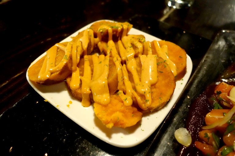 Desnuda NYC – Sweet potato with Panca aioli – the flavor was good, but this was my least favorite dish. I would pass on ordering this. 