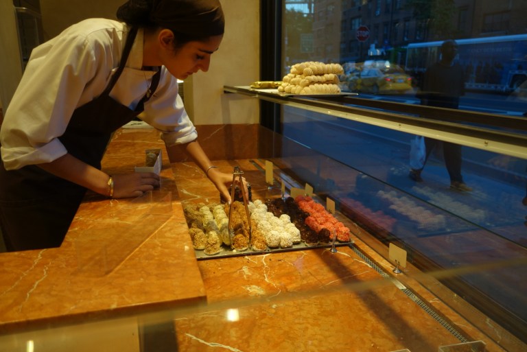 Aux Merveilleux de Fred - gently getting our order together