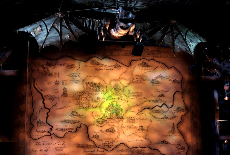 The set for Wicked, The Gershwin Theatre