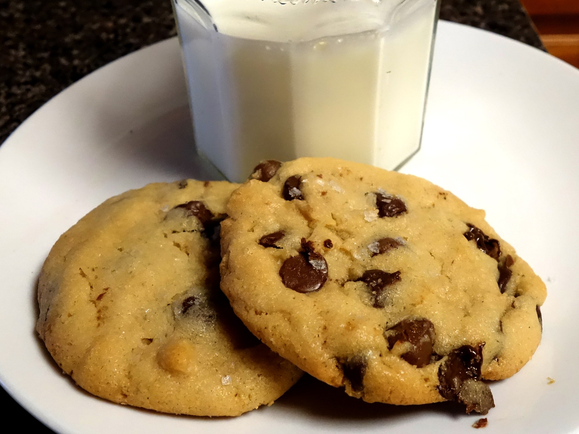Sea Salted Tahini Chocolate Chip Cookies