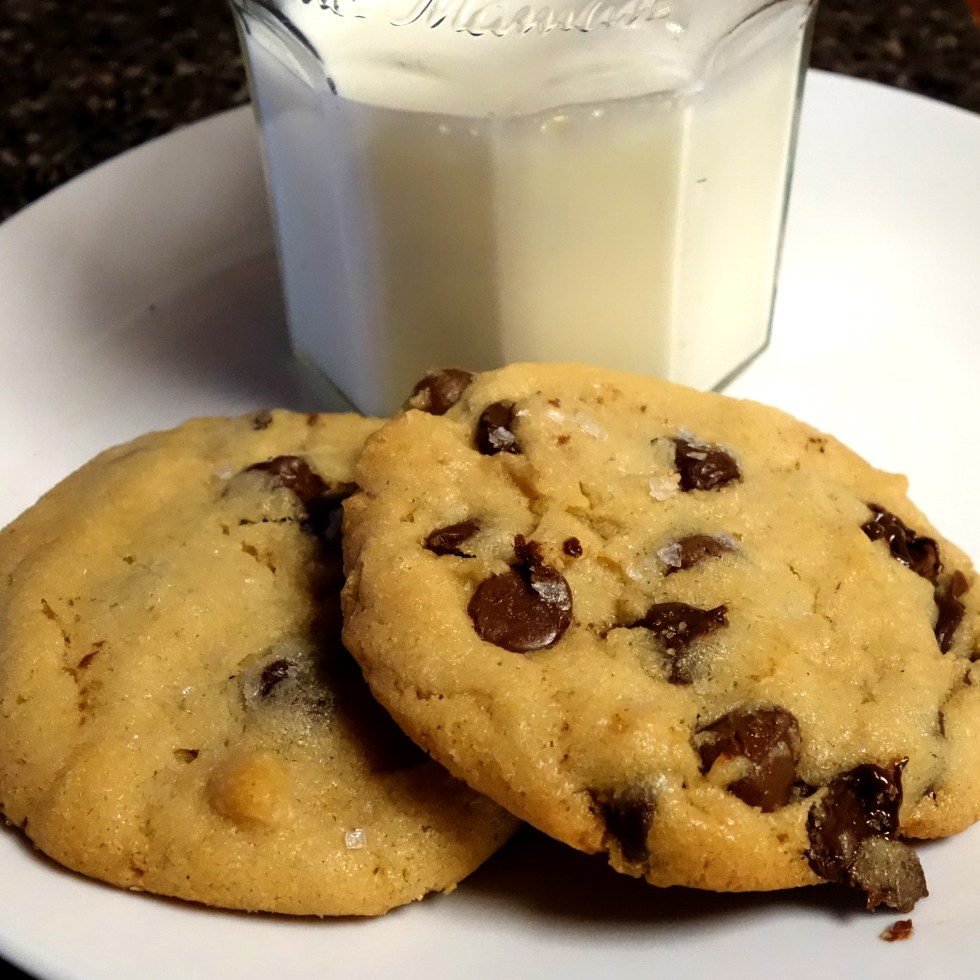 Sea Salted Tahini Chocolate Chip Cookies