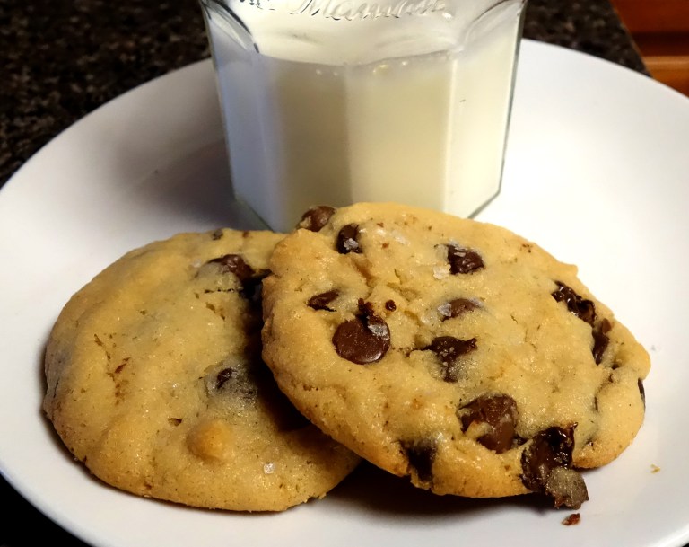 Sea Salted Tahini Chocolate Chip Cookies