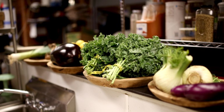 Veggies ready to be prepped