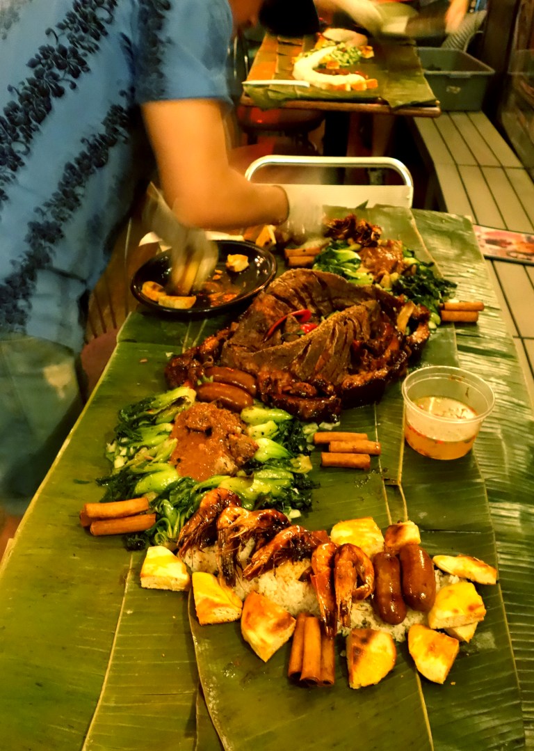 Jeepney - Setting up the whole fish feast