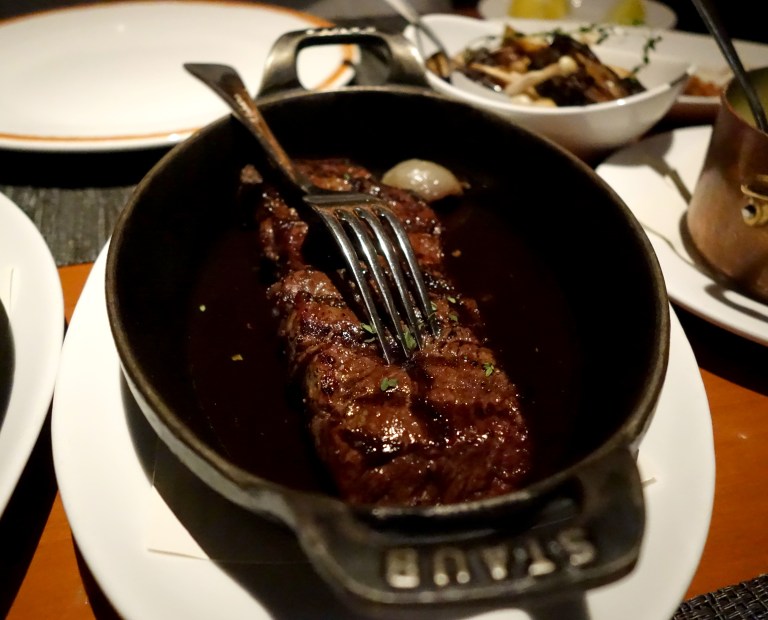 Ribeye also cooked perfectly.