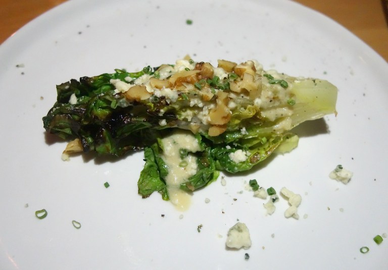 Sakamai – Grilled Little Gem Lettuce – miso buttermilk dressing, blue cheese and walnuts. This is like a sophisticated wedge salad, except actually amazing.