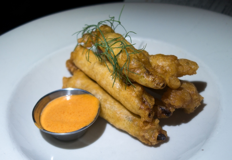 Jacob’s Pickles – Fried Pickles with spicy red mayo